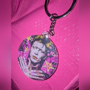 Handmade David Bowie Keychain